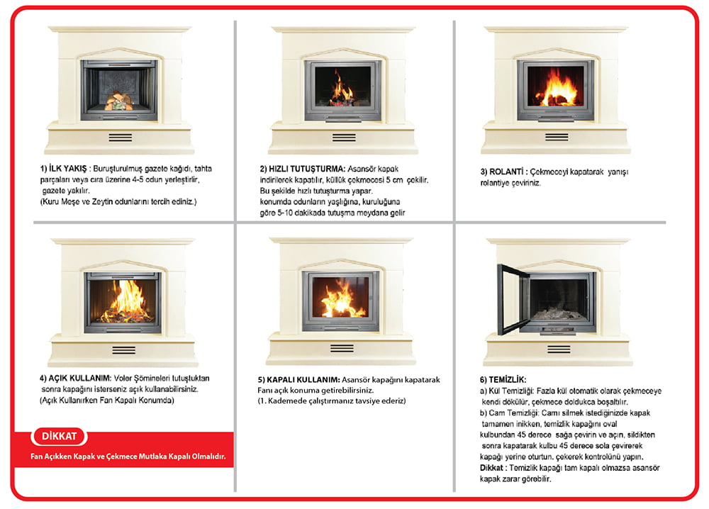 ŞÖMİNE KULLANMA KLAVUZU ŞÖMİNE KULLANMA KLAVUZU